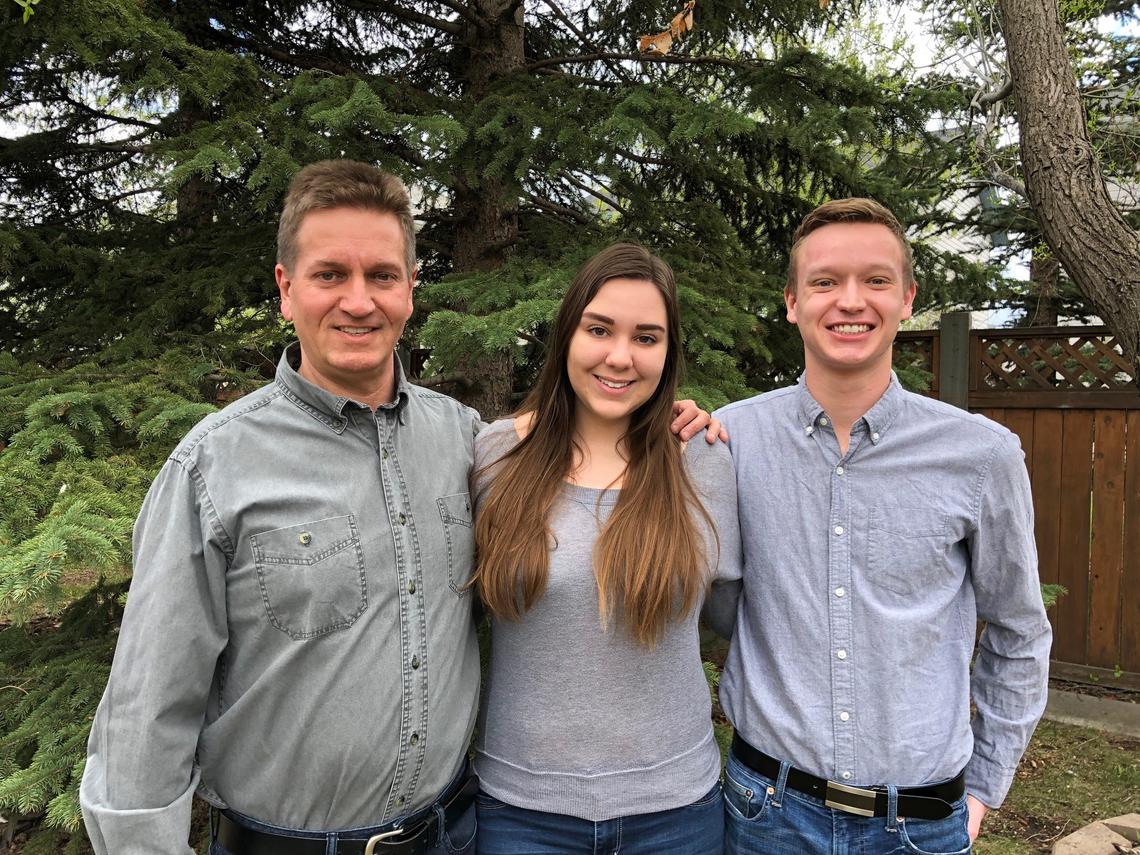 Determination and hard work have paid off for Rob, left, Jennifer and Travis Wensveen, who all graduate this June. 