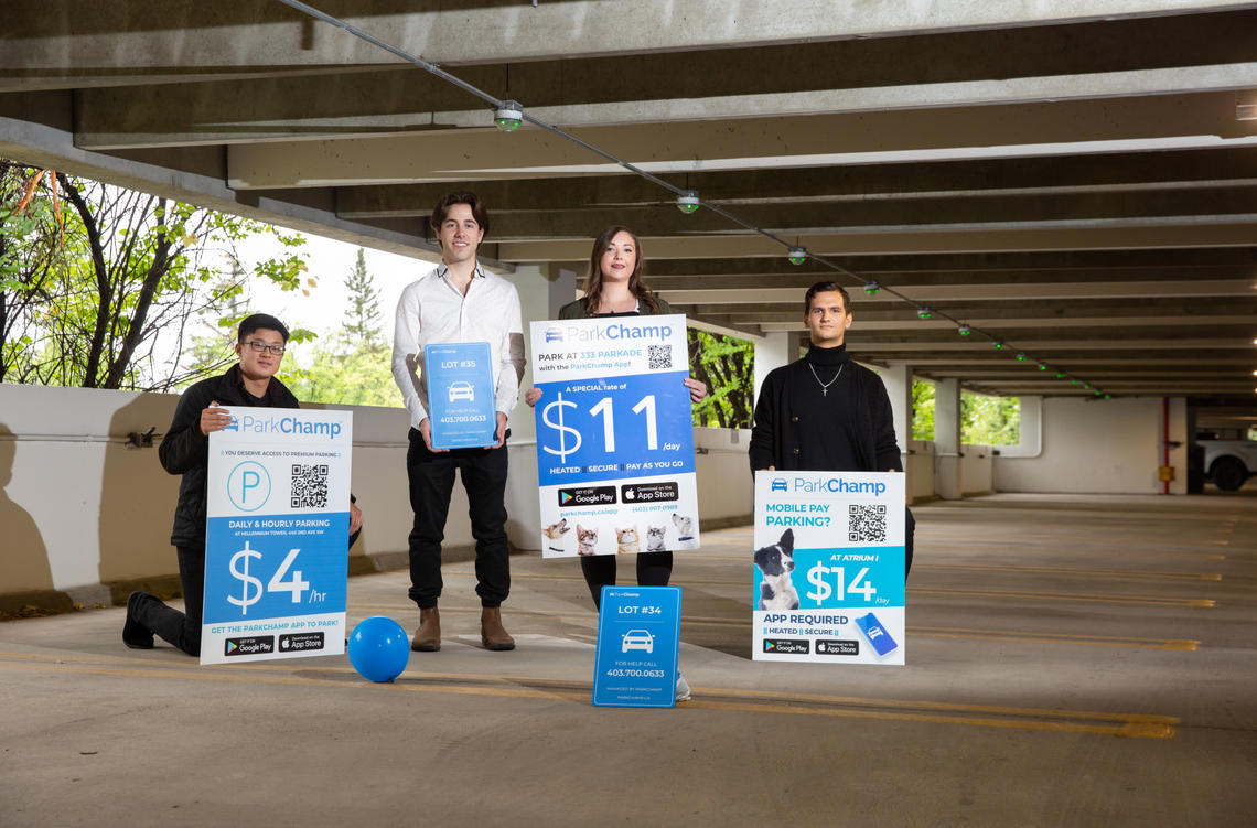 Pictured left to right: Shane Yoo, Adam Davis, Maggie Young, Georgy Busov