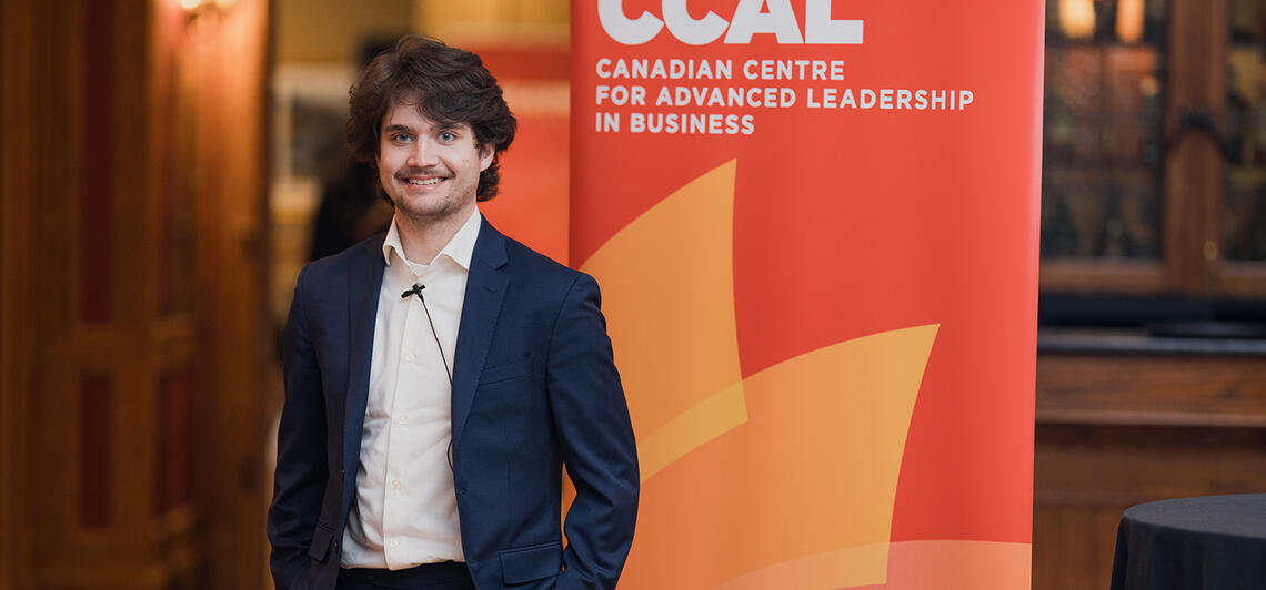 Ryan Stevens, a fifth year finance student and mentee in the BMO Mentorship Program