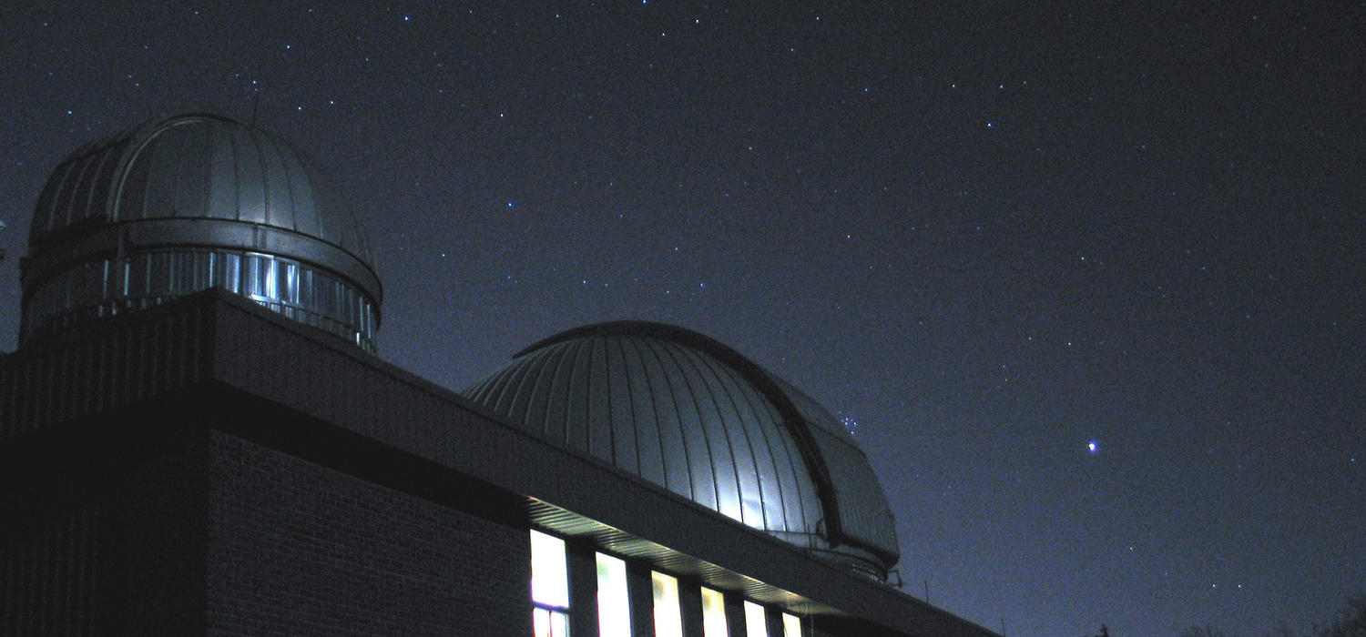 Rothney Astrophysical Observatory at night