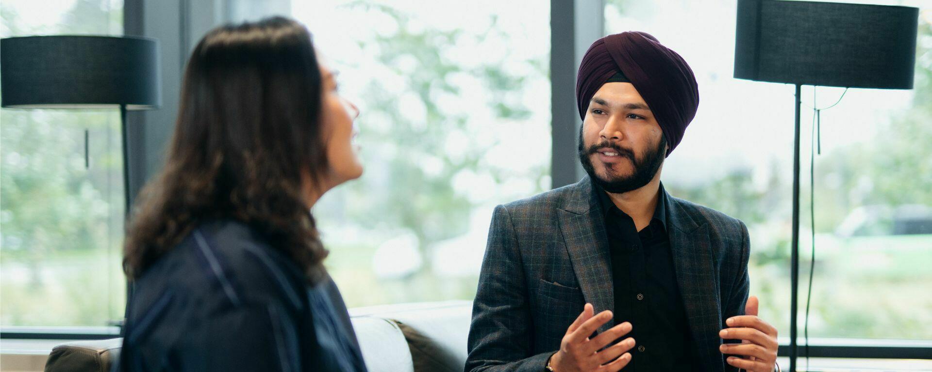 Propel Business Project student consulting with community member