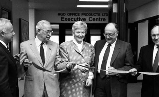 The official opening of the Scurfield Hall expansion, March 1991 