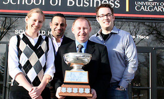 A team of five MBA students from the Haskayne School of Business won the prestigious John Molson International MBA Case CompetitionCompetition, January 2010.