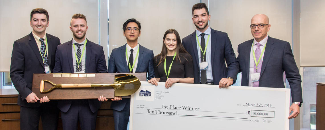Team Haskayne wins Guelph Undergraduate Real Estate Case Competition in Toronto (March 2019) Team Haskayne wins Guelph Undergraduate Real Estate Case Competition in Toronto (March 2019)