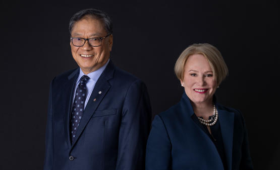 Andrea Robertson, president and CEO of STARS and Wayne Chiu, founder and CEO of the Trico Group