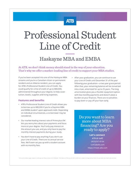 Student Line of Credit
