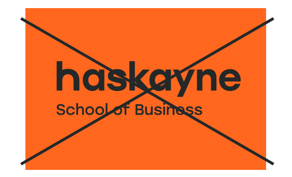 Do not place on tangerine background