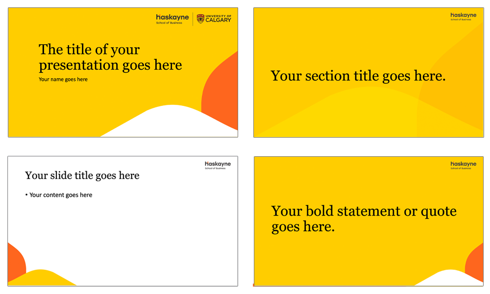 PowerPoint template Bold style