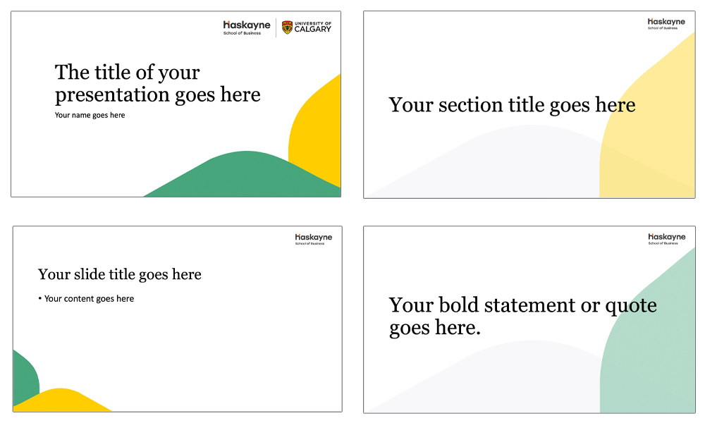 PowerPoint template Standard style