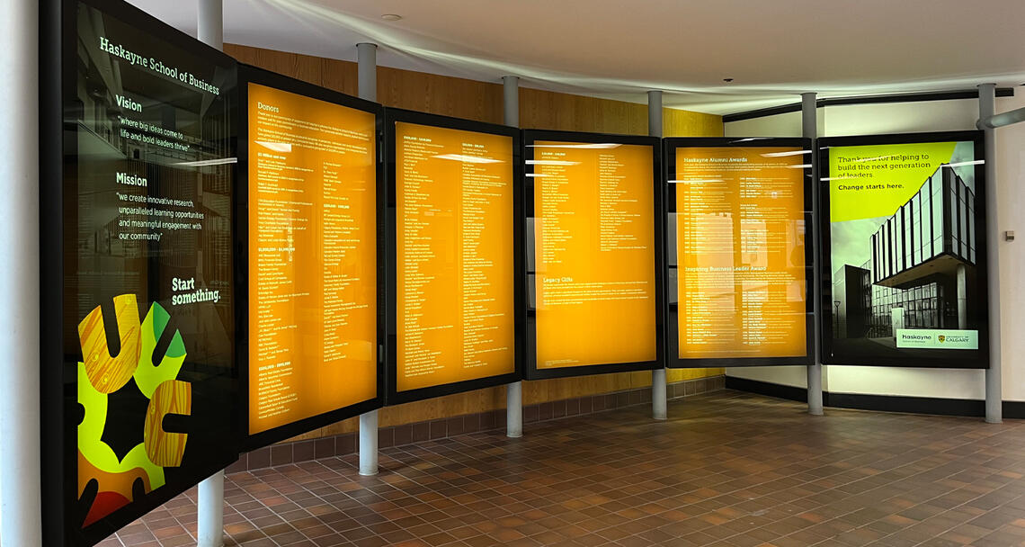 Donor wall