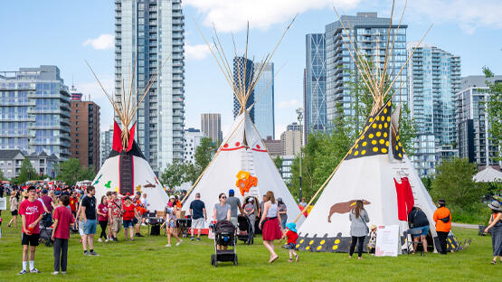Teepee in Calgary downtown