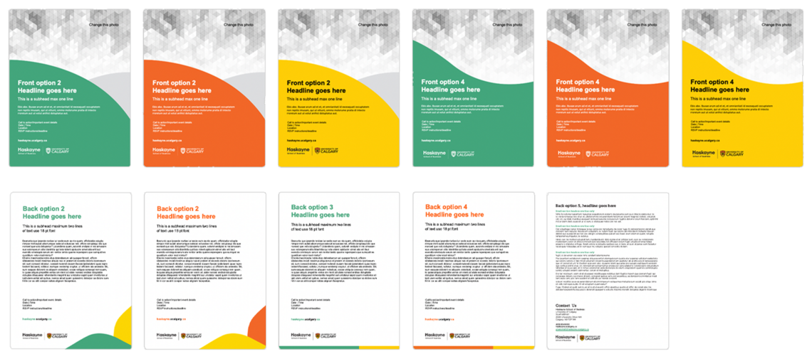 Flyer templates