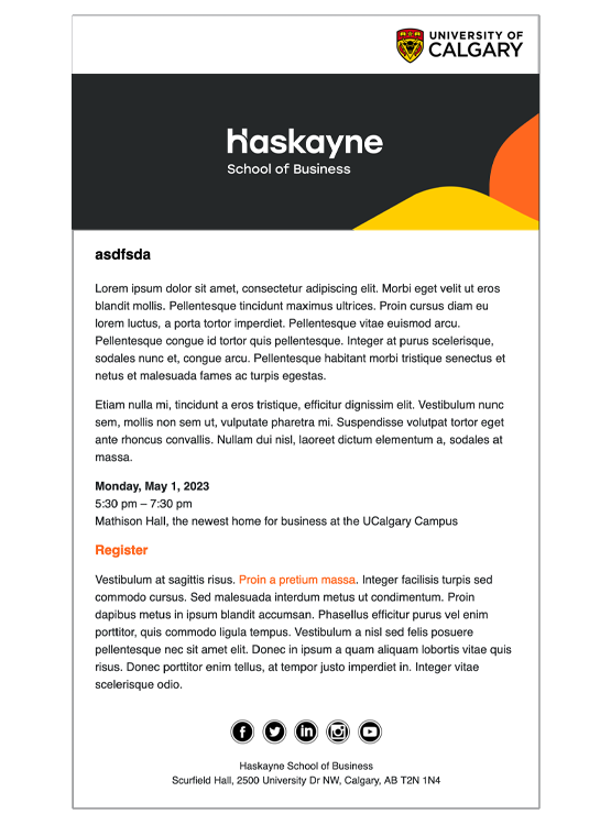 HTML template A