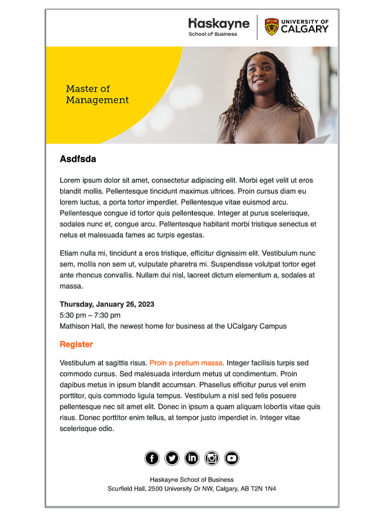 Master of Management HTML template