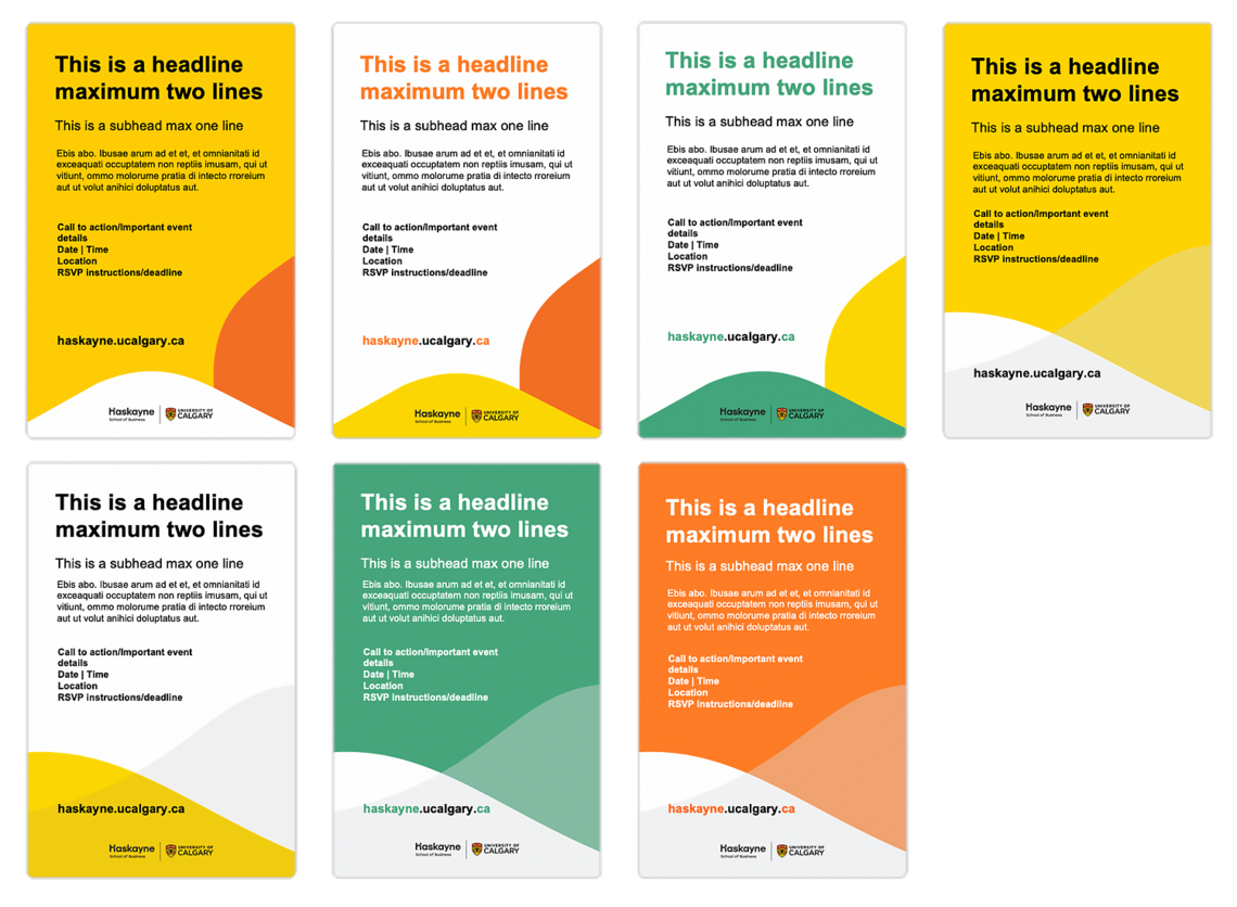 Poster templates