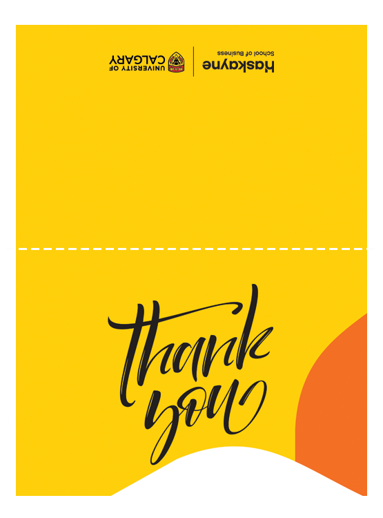 Thank you card version A