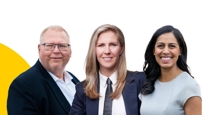 Dr. Yrjo Koskinen, Patrycja Drainville and Ruhee Ismail-Teja