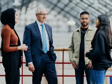 Students with Jim