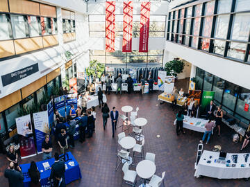 Exhibitors at the Westman Centre Industry Career Symposium