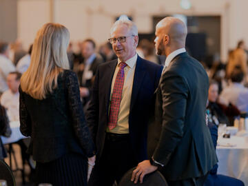 President Ed McCauley and Chancellor Jon Cornish