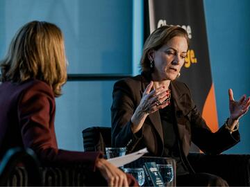 2025 PETRONAS Anne Applebaum conversing with Jackie Forrest