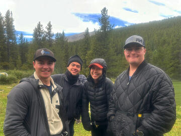 Chilly morning closeup