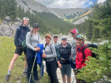 A pause in the hike
