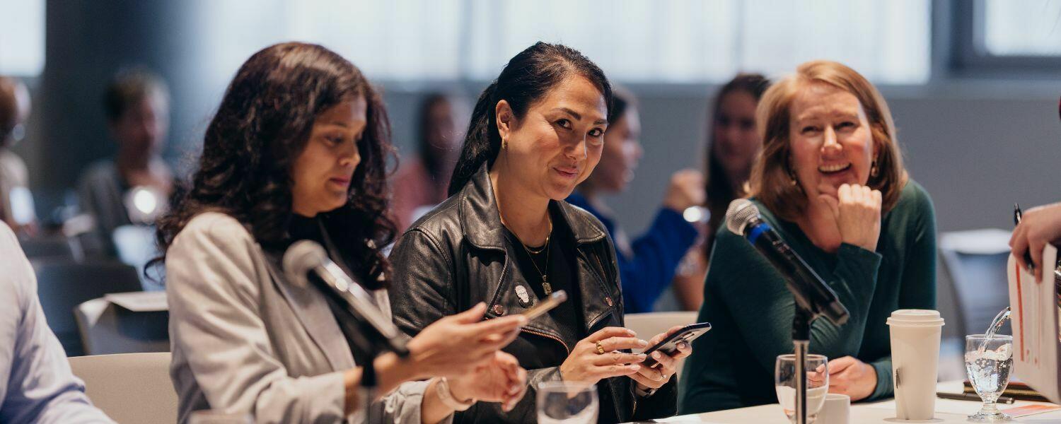 Volunteer judges at the RBC Fast Pitch Competition