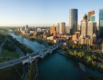 a downtown Calgary