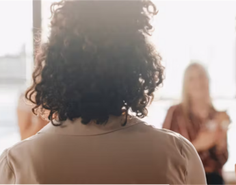 Woman in boardroom